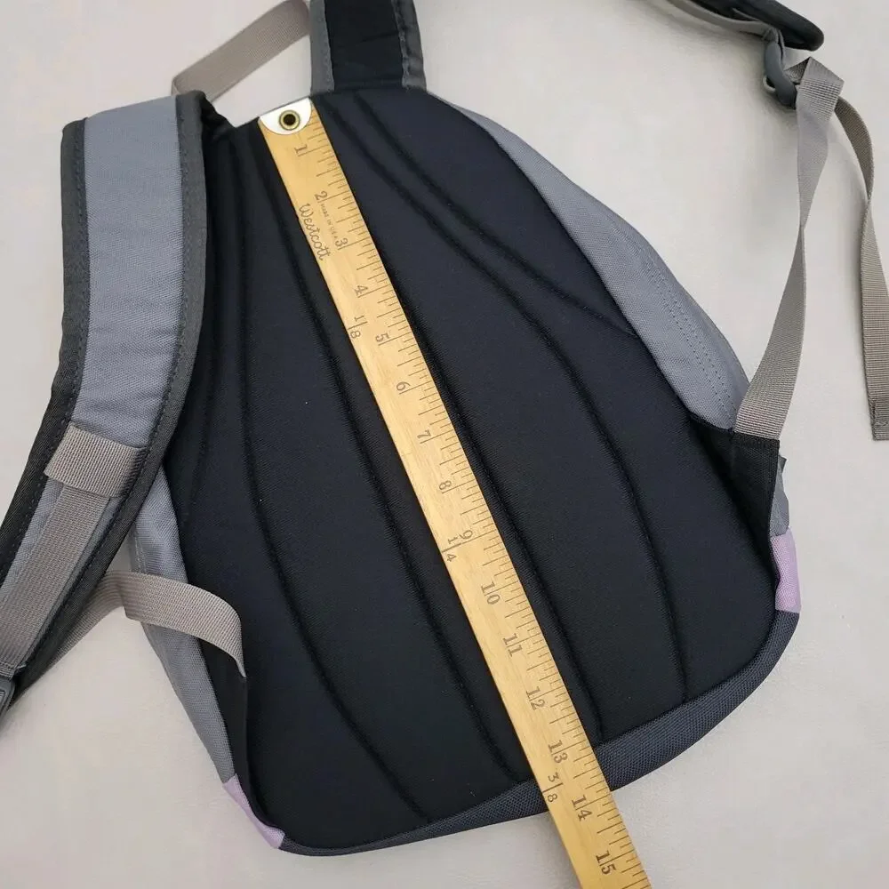 The North Face Pandora Mini Backpack Purple Gray Daypack Hiking Skiing School
